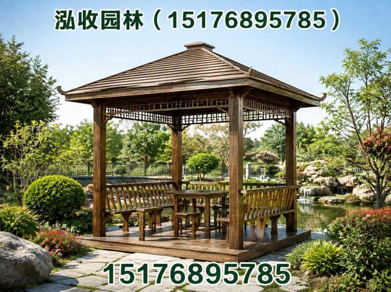 河源防腐木凉亭展示图